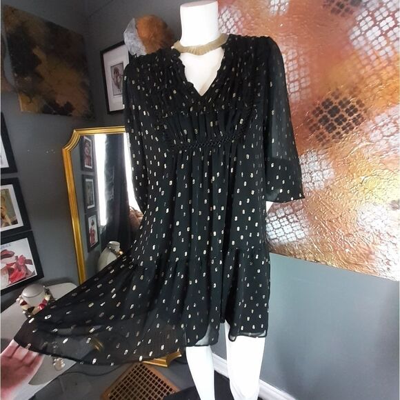 Zara Voluminous Chiffon Mini Dress - Picture 3 of 13